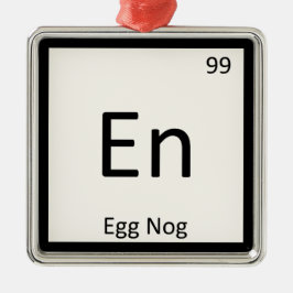 SV - Egg nos-kemi Periodic Bord Symbol Julgransprydnad Metall