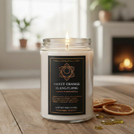 Svadhisthana Sacral Chakra Candle Label Mat Etikett