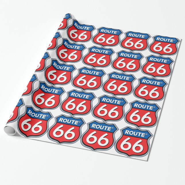 Sväg 66 Logotyp Presentpapper (Utrullad)