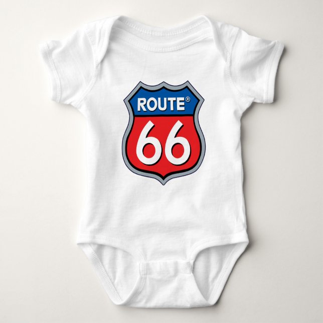 Sväg 66 Logotyp T Shirt (Framsida)