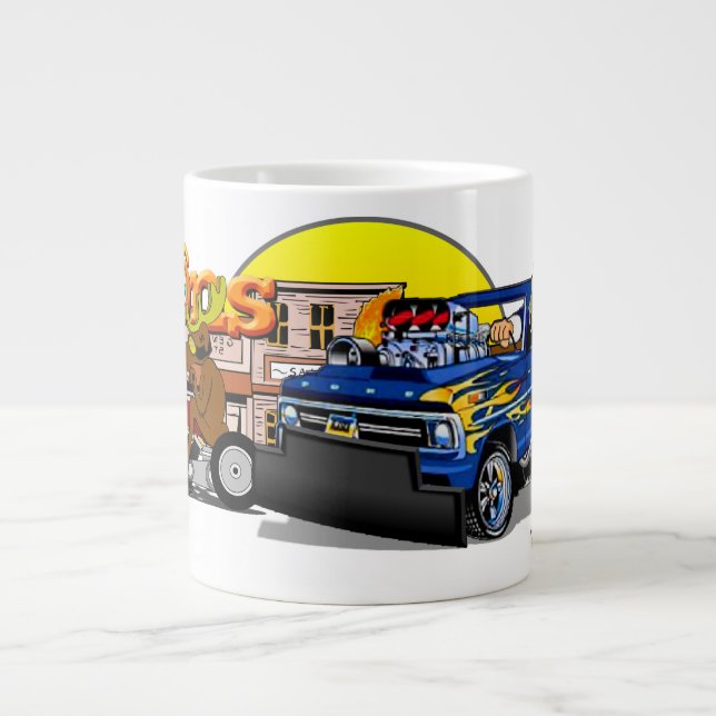Sväg 66 Tecknad Jumbo Mugg (Framsidan)