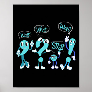 Svag engelsk interpunktionsdesign, etikett poster