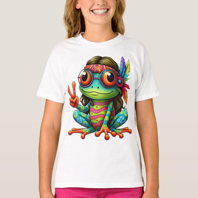 Svag groda roligt t shirt (Framsida)