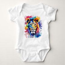 Svag lejon färglös vattenfärg