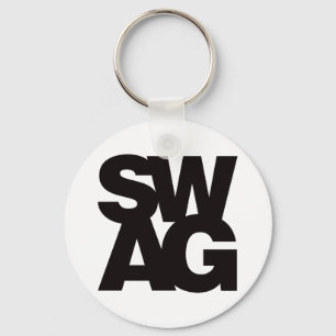 Svag - svart nyckelring