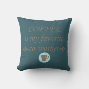 Svaga kaffetopporttecken kudde
