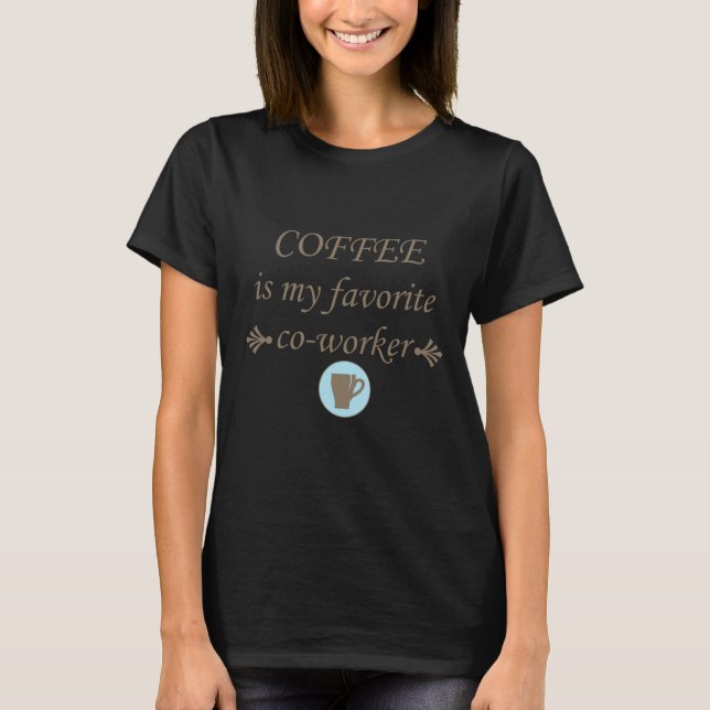 Svaga kaffetopporttecken t shirt (Framsida)