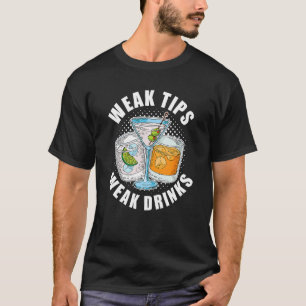 Svaga tips Svag Drinks Restaurant Server Servitör T Shirt