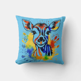 Svaga vattenfärgsfärgade antelopar kudde