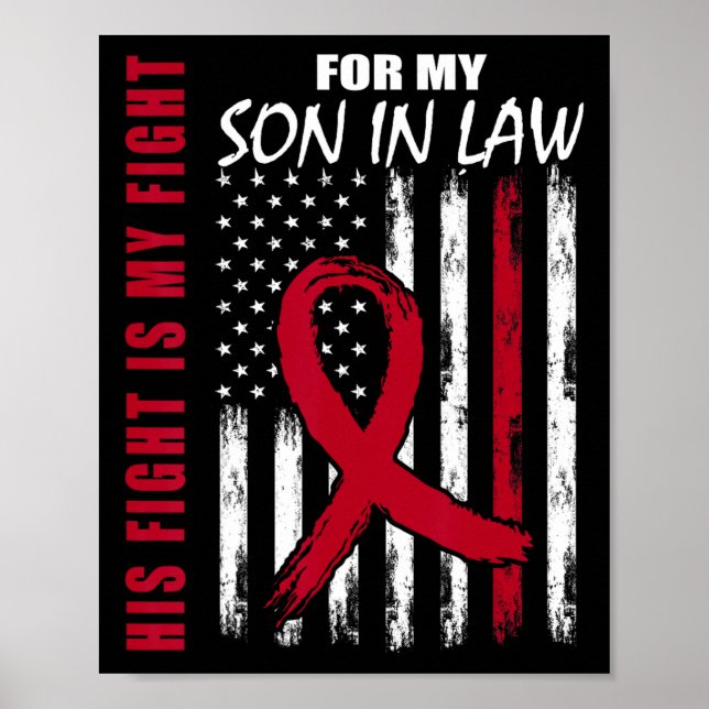 Svåger Multipel Myelom Medvetenhet Amerikansk Fla Poster (Framsidan)