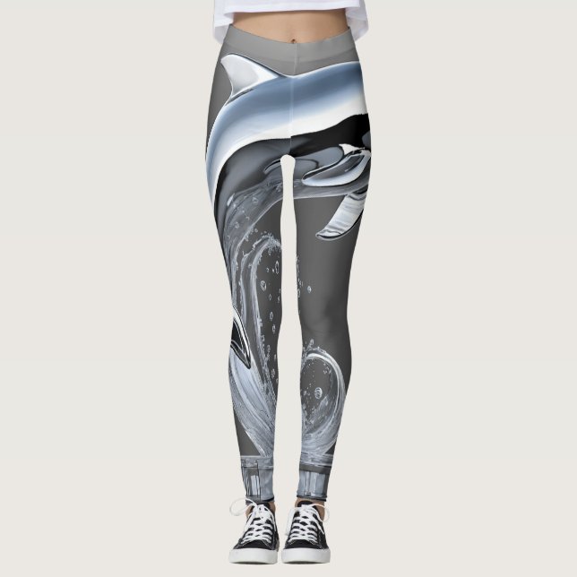 svåger och delfiner leggings (Framsida)