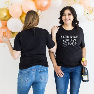 Svägerska till Bruden Bröllop Brudfest Sällskap T Shirt