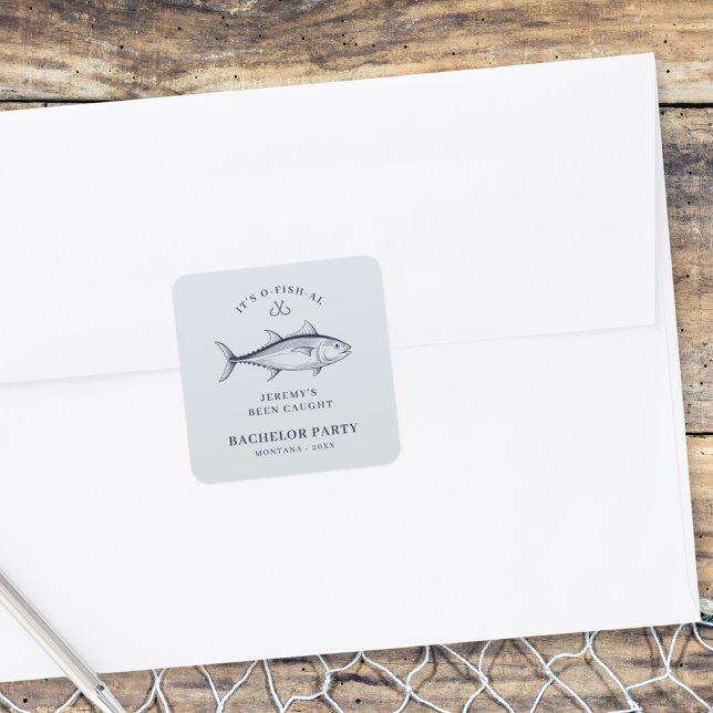 Svägerskans fisketur fyrkantigt klistermärke (Skapare uppladdad)