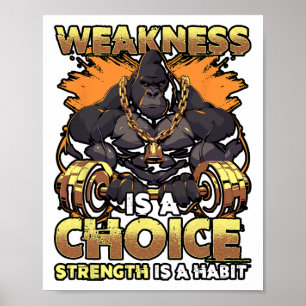 Svaghet är en glimt av valfusk, motivation och mot poster
