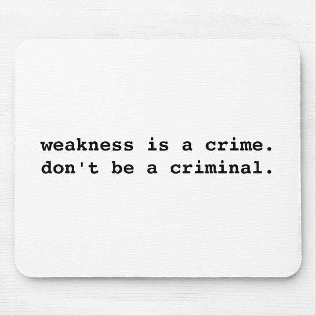 Svaghet Mousepad Musmatta (Framsidan)