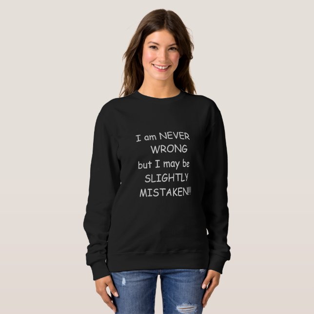 Svagt felaktig Basic Sweatshirt T Shirt (Hel framsida)