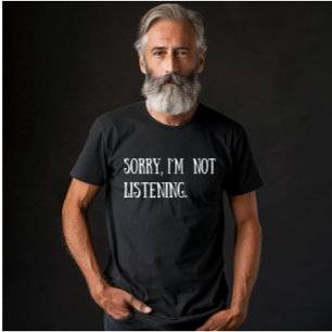 Svagt sarkastiskt ord, vitt teckensnitt t shirt