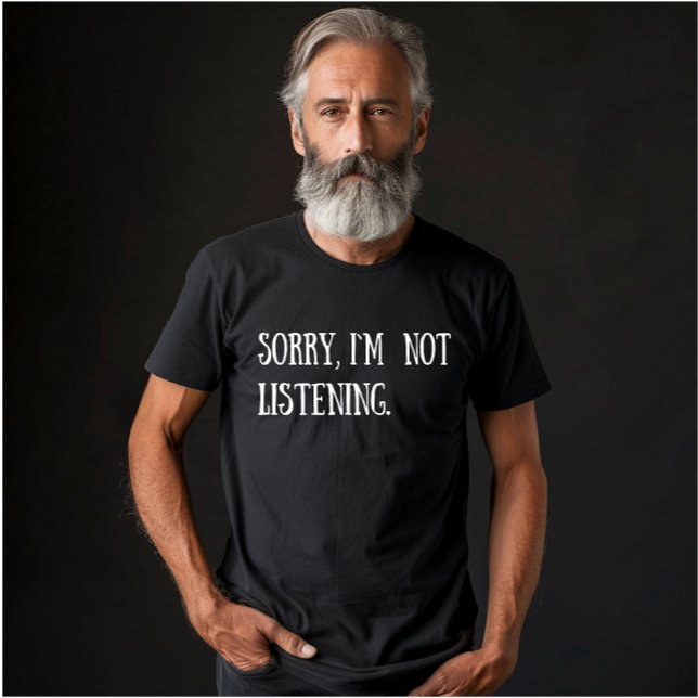 Svagt sarkastiskt ord, vitt teckensnitt t shirt (Skapare uppladdad)