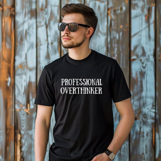 Svagt sarkastiskt ord, vitt teckensnitt t shirt (Skapare uppladdad)