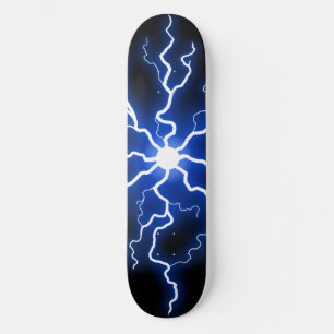 Sval Blå Elektrisk Ström Mini Skateboard Bräda 18,5 Cm