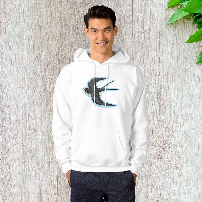 Sval fågel flygande hoodie (Skapare uppladdad)