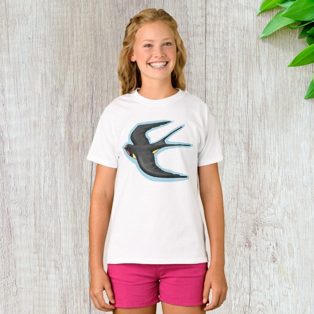 Sval fågel flygande t shirt (Skapare uppladdad)