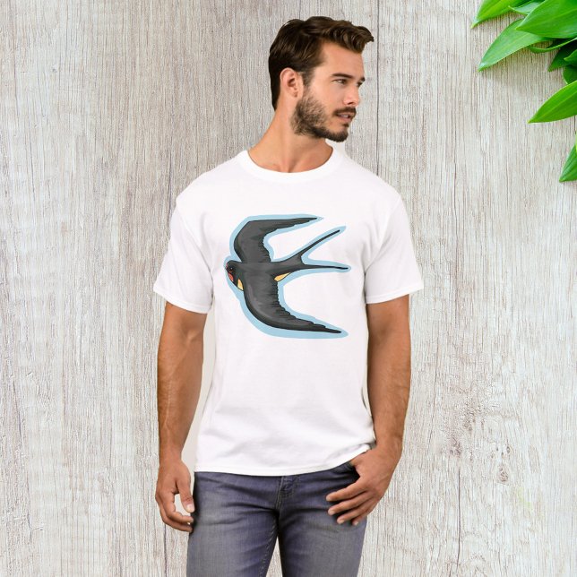 Sval fågel flygande t shirt (Skapare uppladdad)
