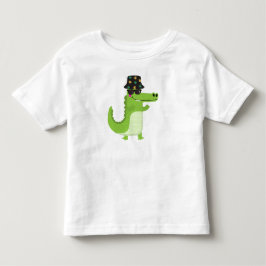 Sval Krokodil med Solglasögon & Lövig Hinkhatt T Shirt