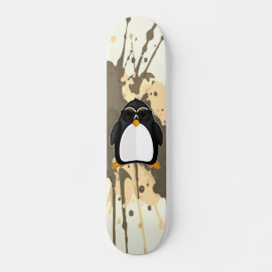 Sval Pingvin Med Solglasögon Neutral Färgfläck Mini Skateboard Bräda 18,5 Cm