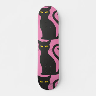 SVAL SVART KATT RÖD SKATEBOARD