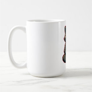 Sval Tvättbjörn Dricker Oatmjölksglassad Kaffe Kaffemugg