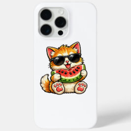 Sval vattenmelon katt
