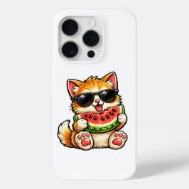 Sval vattenmelon katt