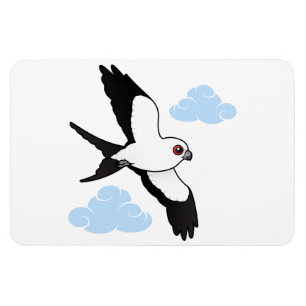 Svala-tailed drake i flyg magnet
