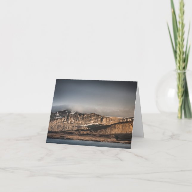 Svalbard Landskapsfoto Kort (Framsida)