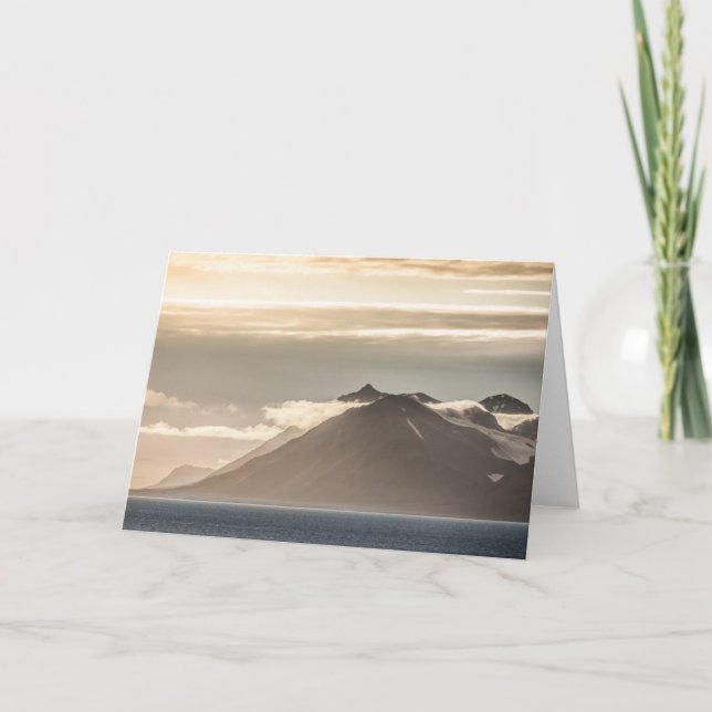 Svalbard landskapsfoto kort (Framsida)