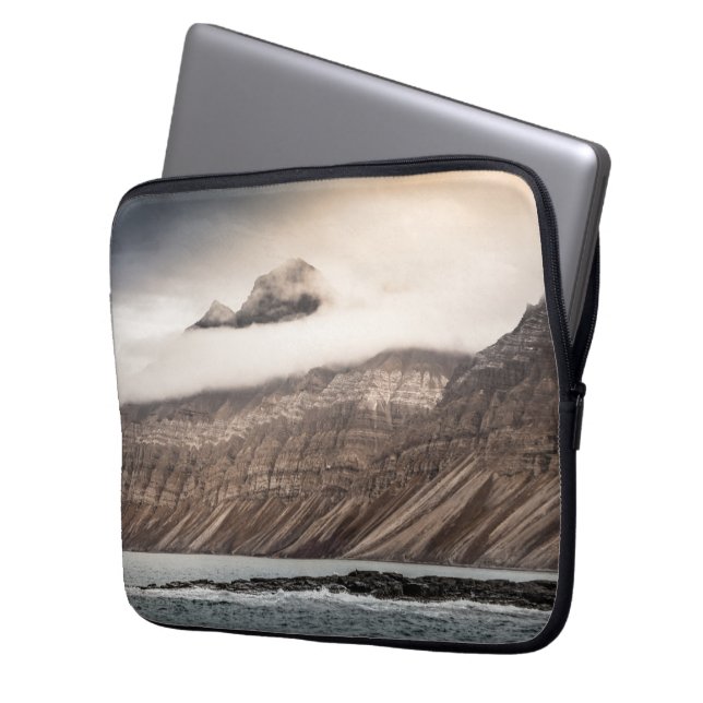 Svalbard liggande foto laptop fodral (Framsidan Vänster)