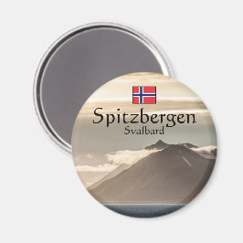Svalbard liggande foto magnet