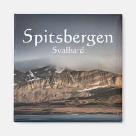 Svalbard liggande foto magnet
