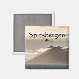 Svalbard liggande foto magnet