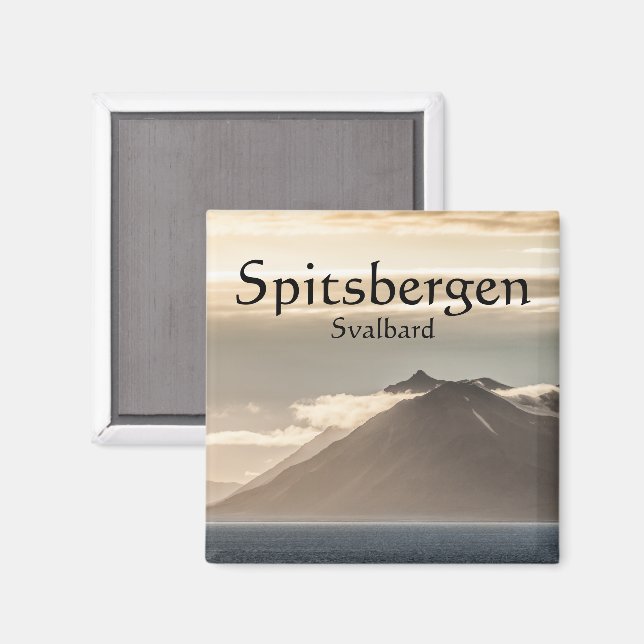 Svalbard liggande foto magnet (Front/Back)