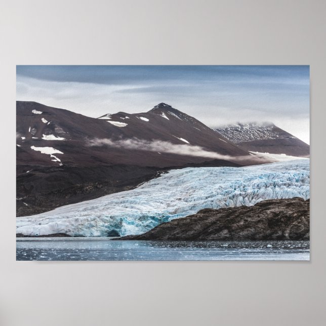 Svalbard liggande foto poster (Framsidan)