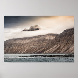 Svalbard liggande foto poster