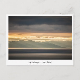 Svalbard liggande foto vykort