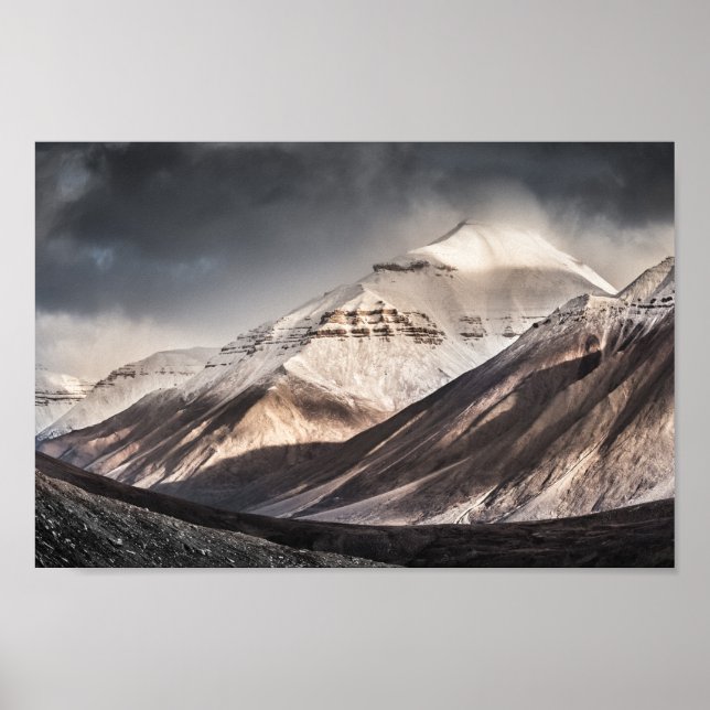 Svalbard Mountain Poster (Framsidan)