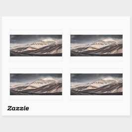 Svalbard Mountain Rektangulärt Klistermärke