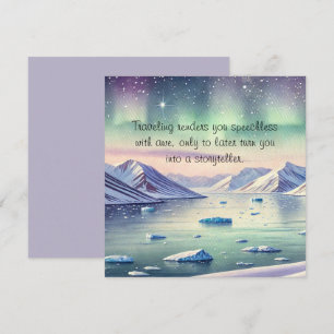 Svalbard, Norge & Citat Tack Kort