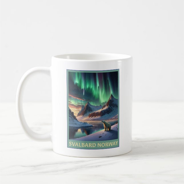 Svalbard-Norge Kaffemugg (Vänster)