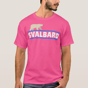 Svalbard Norge Mountain Polar Bears Aurora Ice T Shirt