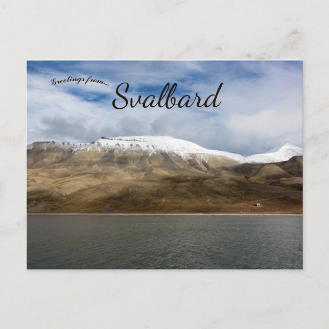 Svalbard-öarna Vykort (Framsida)